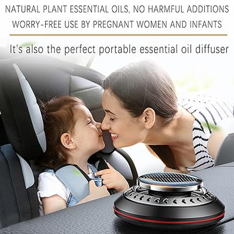 Solar Car Diffuser Kit Long Lasting Fragrant Car Air Fresheners,