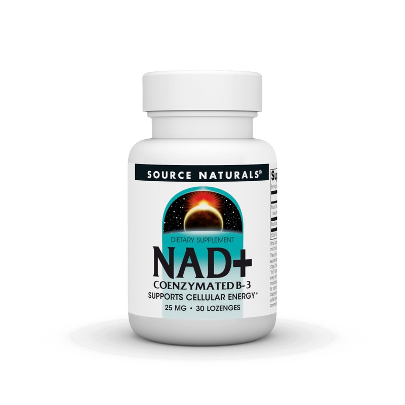 Source Naturals NAD+, coenzimado B-3, 25 mg - 30 pastillas