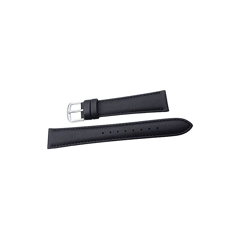 Seiko DX61A Smooth Leather Watch Band, 0.8 inches (20 mm),