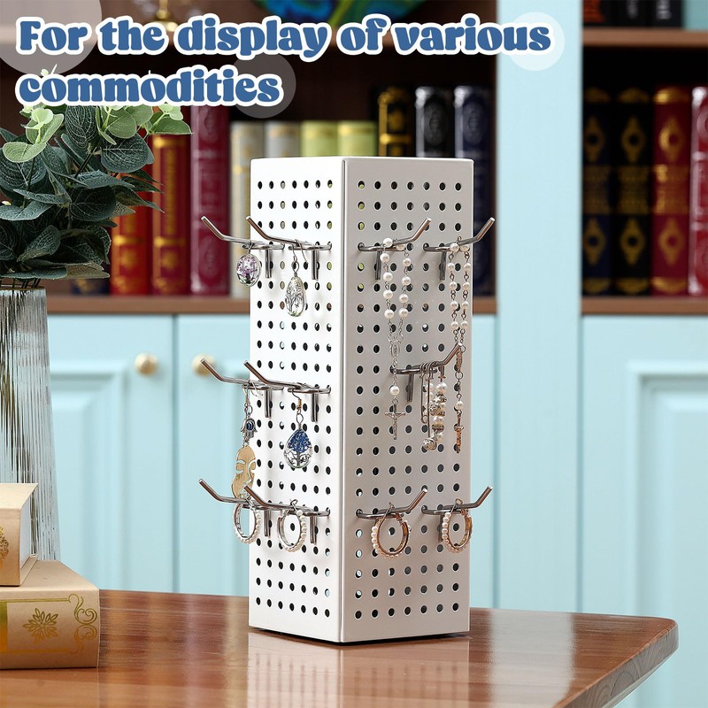 Geelin Rotating Countertop Display Kit with 16 Peg Hooks Four