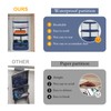 Surblue Hanging 3-Shelf Closet Organizer Pocket Collapsible Washable Oxford Fabric