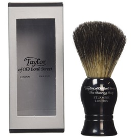 Taylor of Old Bond Street Pure Badger Medium Black Shaving Brush