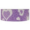 Wrapables Shimmer Washi Masking Tape, Purple, Heart