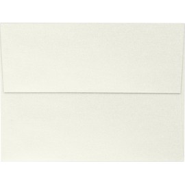 LUXPaper A7 Folded Cards & Envelopes Set | 5 1/8" x 7" | Snowflake Design | 80lb. | 25 Qty