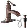 Homevacious Bathroom Faucet Copper Waterfall Bathroom Sink Faucets with Single