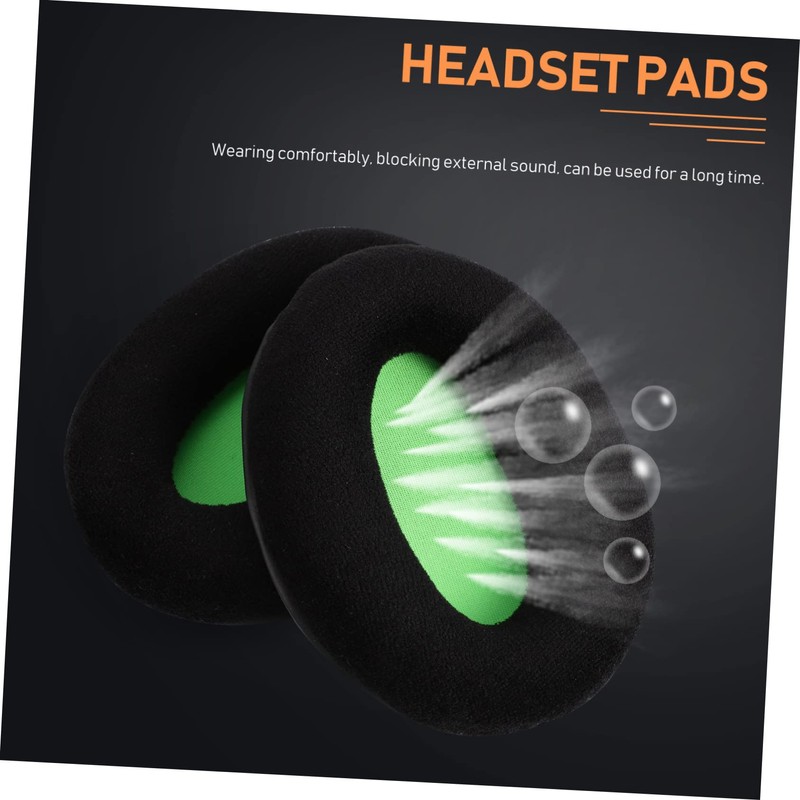 ORFOFE 2pcs Earphone Sponge Sleeves Soft Flannelette Headphone Compatible Khx-hscp