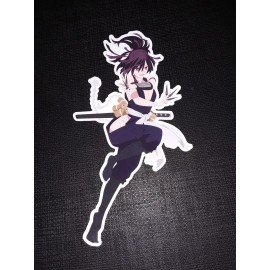 Yuzuriha Hell's Paradise Glossy Sticker Anime Waterproof!