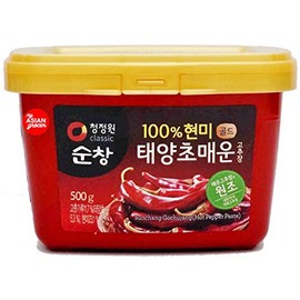 Chung Jung One Sunchang Hot Pepper Paste Gold (Gochujang) 500g, 1EA; 청정원 순창 100% 현미 골드 태양초 매운 고추장