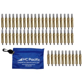 50 Each C3/16 Cleco Fasteners & Pouch (Drill Size #10, Grip 0-1/4") Made in USA