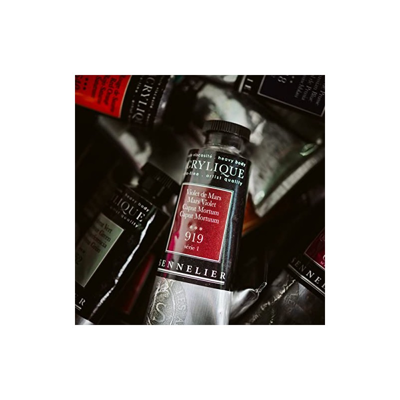 Sennelier Acrylique Acrylic Paint 60ml Tube - 759 Mars Black