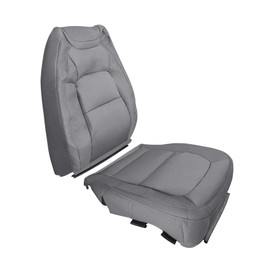 BuliBoao Driver Side Bottom & Top Lean Back Cloth Seat Cover Replacement Fits for Chevy Colorado GMC Canyon 2015-2022 Dark Ash Gray