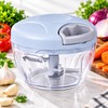 Manual Food Chopper for Kitchen Prep – Hand-Operated Metal Blade