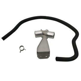 PartsFlow Aluminum Engine Coolant Line Lower for Toyota Corolla 2009-2017 & Matrix 2009-2014 (165770T030, 1657722040, 1657722H02) - Silver, 1pc