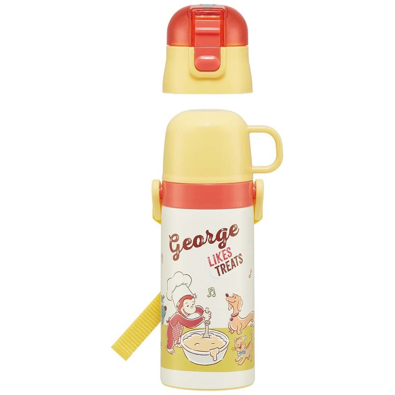 Skater SKDC3-A Water Bottle, 11.8 fl oz (350 ml), Curious