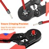SENLINLIN Crimping Plier Set, 0.5-10mm² Ferrule Crimper Tool with 1800
