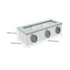 BIUDECO Wooden Tea Storage Box with Compartments Portable Tea Bag