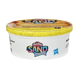 Play Doh Sand Shimmer Stretch Lata Individual de Compuesto Naranja Brillante para niños de 3 años en adelante, Lata de 6 onzas, no tóxico