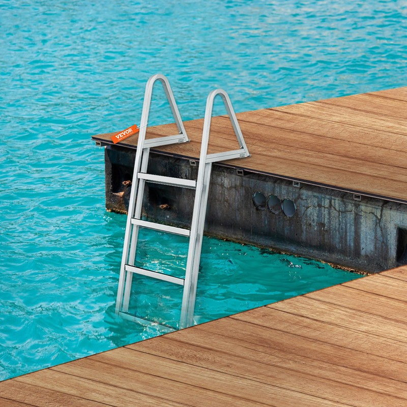 Dock Ladder, Easy to Install for Ship/Lake/Pool - 4 Steps