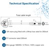 C2G 1M C7 Power Cable (BS1363 to IEC 60320C7) Figure