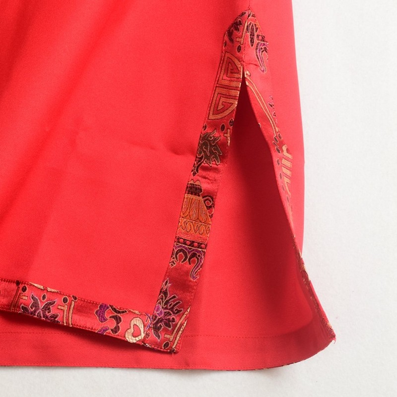 BLESSUME Medieval Viking Tunic Red Aristocrat Chevalier Cosplay Costume Talla