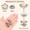 uxcell 10 Sets Pearl Brooch Buttons, 11.5 mm No Sew