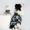 ICEMOOD Dog Shirts Japanese Kimono-Inspired Fashion with Crane Gold Foiling