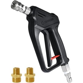 COYARDOR Pressure Washer Short Gun with Swivel, 4000PSI 6.8GPM, Black