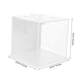 Gatuida Transparent Reptile Feeding Box Clear Habitat for Stick Insects and Mantises Easy Maintenance Breeding Container for Optimal Growth and Educational Observation