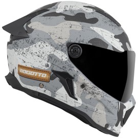 Bogotto Rapto Camo Helmet (White Matt/Grey, L)