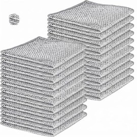 Trapos de Limpieza de Alambre Multiusos para cocina,20PCS Toalla microfibra,Fibras para trastes Para Lavar Platos En Seco Y Húmedo,Trapos de Alambre d