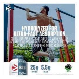 Proteina Iso 100 Dymatize Hidrolizada 3lbs Sabor GOURMET VANILLA                                                                                      