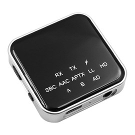 Tiardey Bluetooth adapter, 2 in 1 Bluetooth transmitter receiver for TV, laptop, stereo, headphones, speakers, with RCA/AUX cable.
