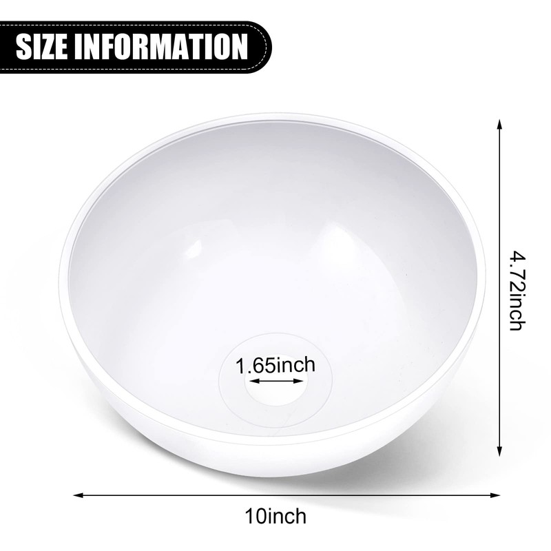 Hortsun Replacement Lamp Shade 4 Pcs White Replacement Plastic Lampshade