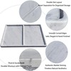 11.81"x7.87" Marble Vanity Tray with Dual Compartments – Catchall Organizer