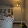 Oneach Arc Floor Lamp for Living Room,Rattan Boho Floor Lamp