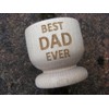 FastCraft Best DAD Ever Greatest Fathers Day Wooden Egg Cup