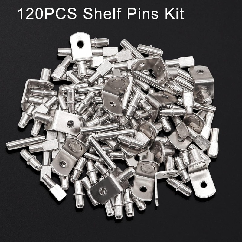 Taiss Pack of 120 Shelf Pins Kit Shelf Support 4