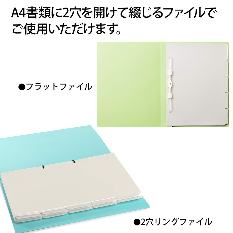 Plus Index A4, 2 Holes, Removable Labels, Non-Printed, 5 Stacks,