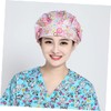 Gatuida 3pcs Printed Adjustable Cotton Nurse Hat Fashionable Operating Room