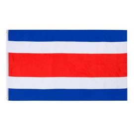 PHENO FLAGS Costa Rica Flag - Costa Rica Flag 90 x 150 cm with Brass Eyelets - Weatherproof National Flag for Flagpole - 100% Polyester