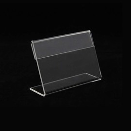 100pcs Mini Acrylic Sign Holder 4cm x 2cm Price Name Tags Label Stand