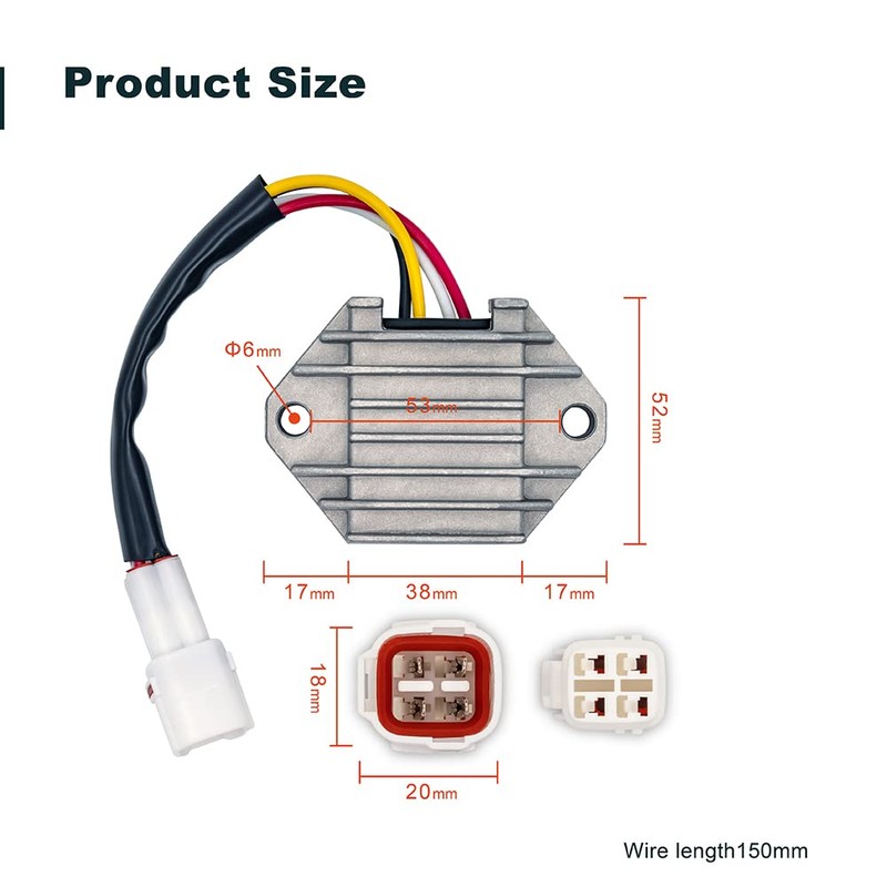 Onegercn 5TG-81960-00-00 Voltage Regulator Rectifier Fits for Yamaha YFZ 450