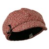 Muffy Patterned Newsboy Cap - Red 7-1-4