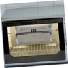 GRIRIW Grill Roaster Drum Rotisserie Basket Rotating Stainless Steel Oven