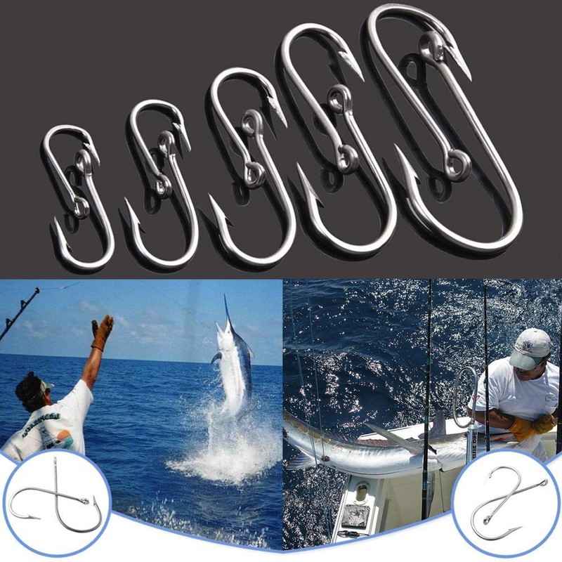 Saltwater Large Giant Fishing Hooks Shark and Alligator Hooks Big