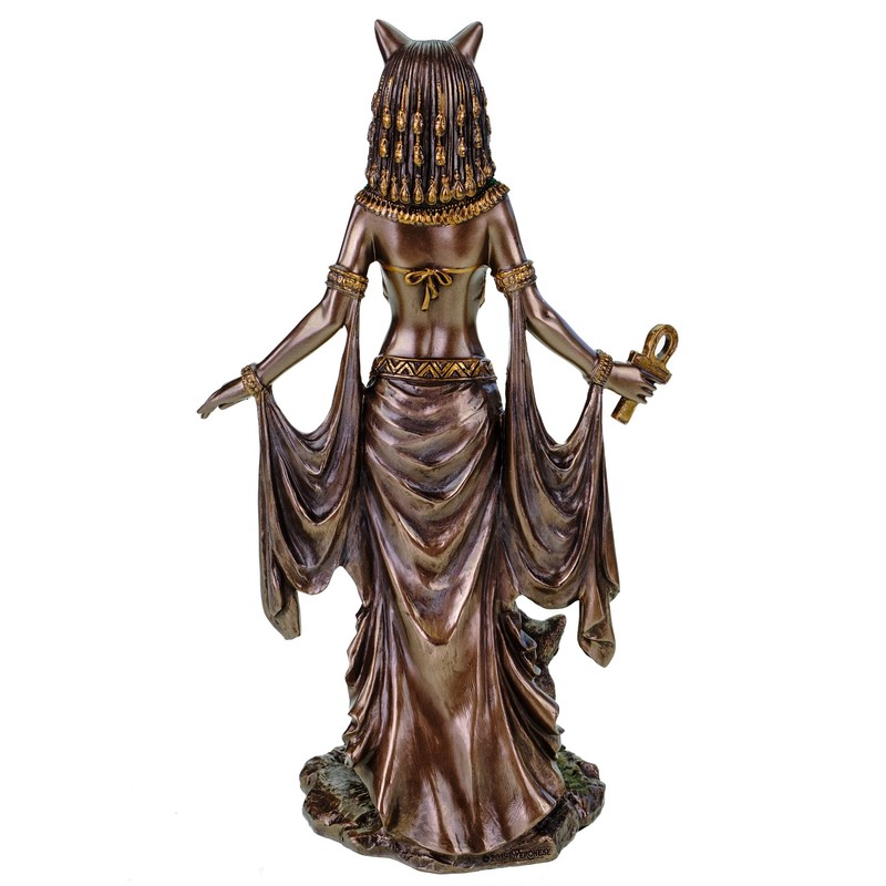 Veronese Egyptian Goddess Bastet 26 cm Egypt Pharaoh Bronzed Figure