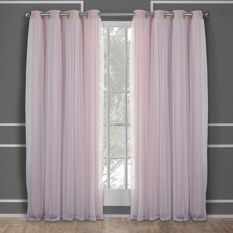 TOWN & COUNTRY LUXE Talia Double Layer Indoor Curtains, Sheer
