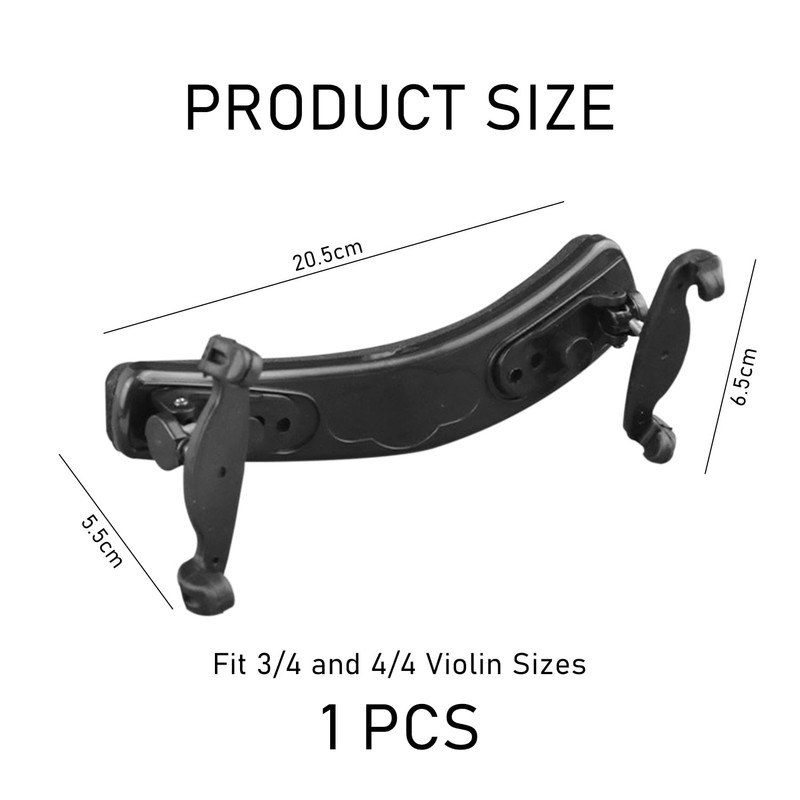 1 x violin shoulder support, 1 x violin silencer, violin