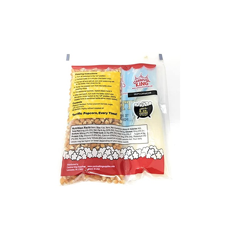 Al In One Kettle Corn Kit for 6 OZ popper