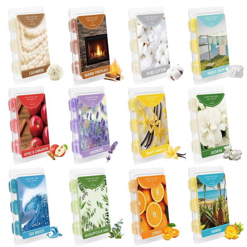 SCENTORINI Wax Melts, Wax Melts Wax Cubes Strong Scent, Scented